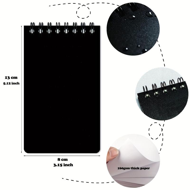 Pocket Notebooks Set Of 2 Small 3x5 Spiral Notepads 50 Sheets