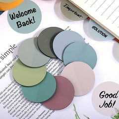 400pcs Transparent Round Labels Morandi Colors Stickers for Bible Diary