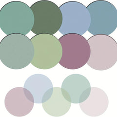 400pcs Transparent Round Labels Morandi Colors Stickers for Bible Diary