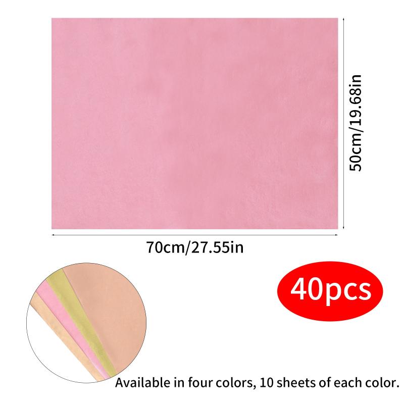 40pcs Metallic Gift Wrapping Paper for Weddings Birthday Parties D