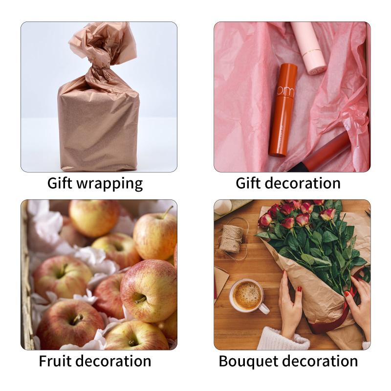 40pcs Metallic Gift Wrapping Paper for Weddings Birthday Parties D