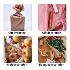 40pcs Metallic Gift Wrapping Paper for Weddings Birthday Parties D