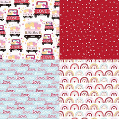 DIY Photo Album Scrapbook Material Paper Love Theme Background Paper 6 Inch