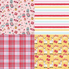 DIY Photo Album Scrapbook Material Paper Love Theme Background Paper 6 Inch