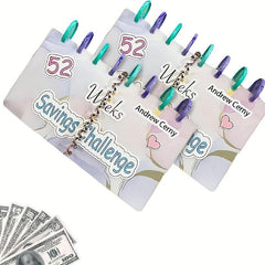 52 Week Money Saving Challenge Binder Budget Book & Cash Envelopes