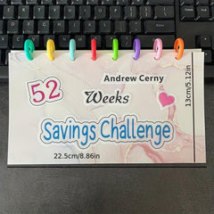 52 Week Money Saving Challenge Binder Budget Book & Cash Envelopes