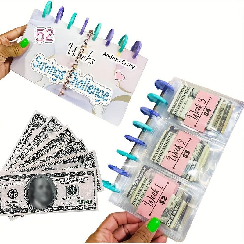 52 Week Money Saving Challenge Binder Budget Book & Cash Envelopes