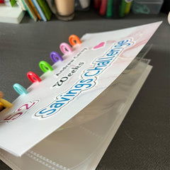 52 Week Money Saving Challenge Binder Budget Book & Cash Envelopes