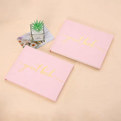 Pink Personalized Guest Book with Blank Pages for Signatures
