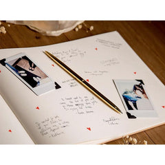 Pink Personalized Guest Book with Blank Pages for Signatures