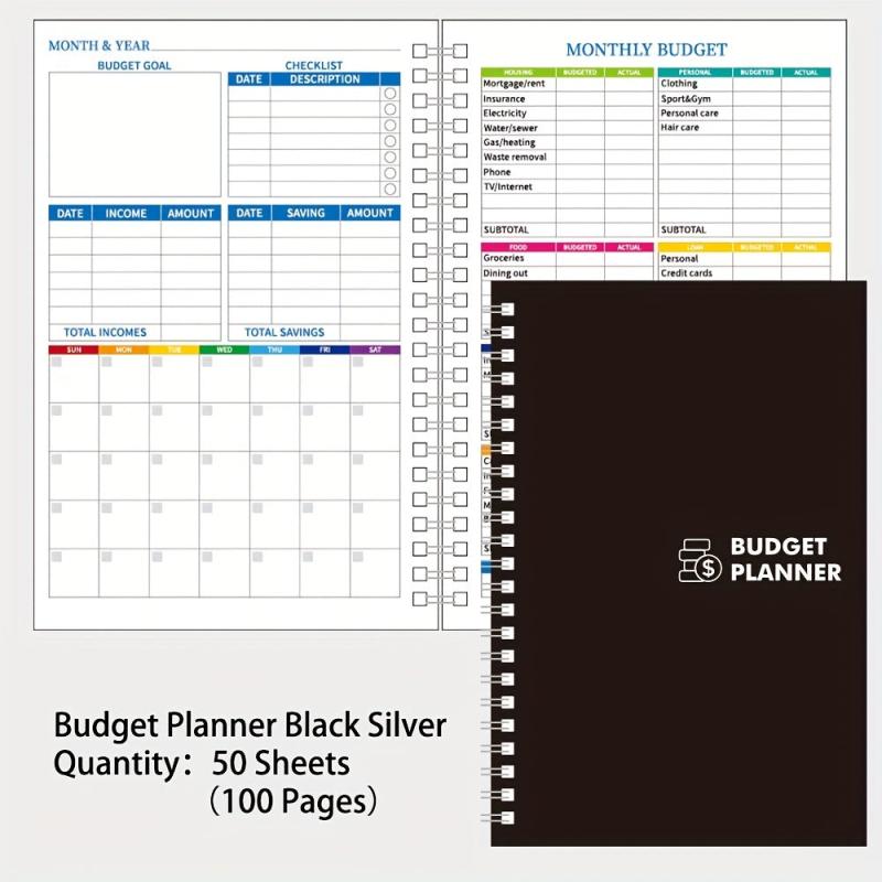 Budget Planner Monthly Bill Organizer Hardcover Budget Book