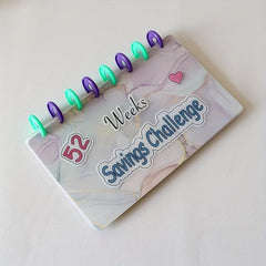 52 Weeks Savings Challenge Binder + Cash Envelopes for Budgeting Planner