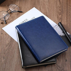 A5 Soft Leather Notebook for Business Office