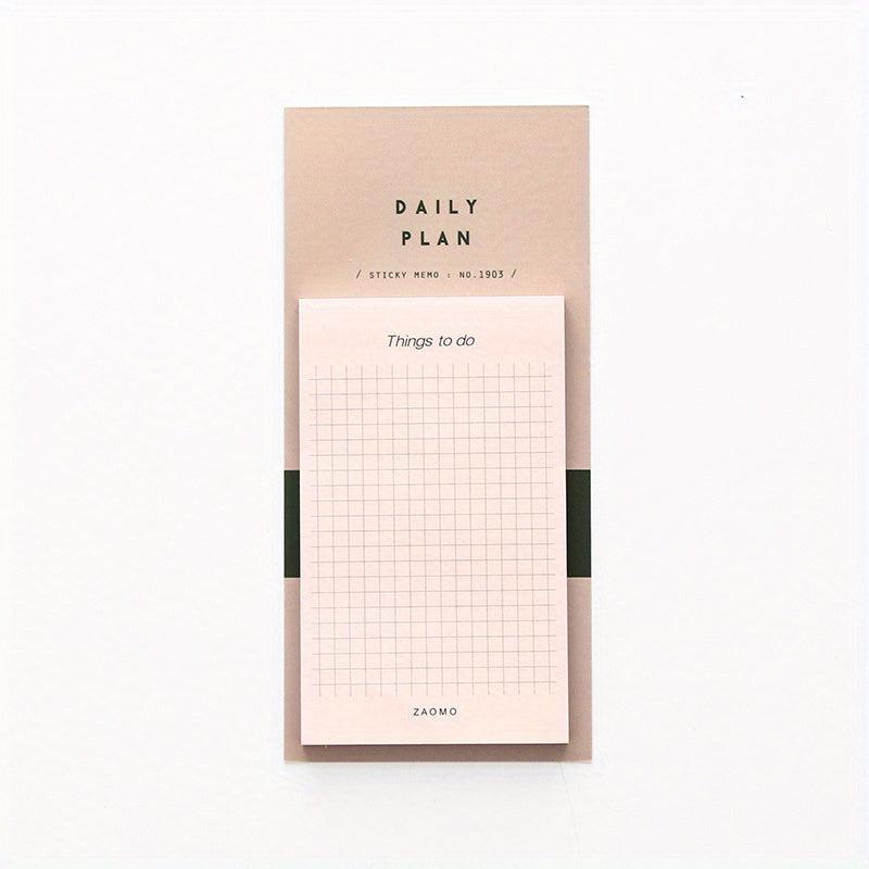 50-Sheet Tearable Sticky Week Monthly Planner Pad