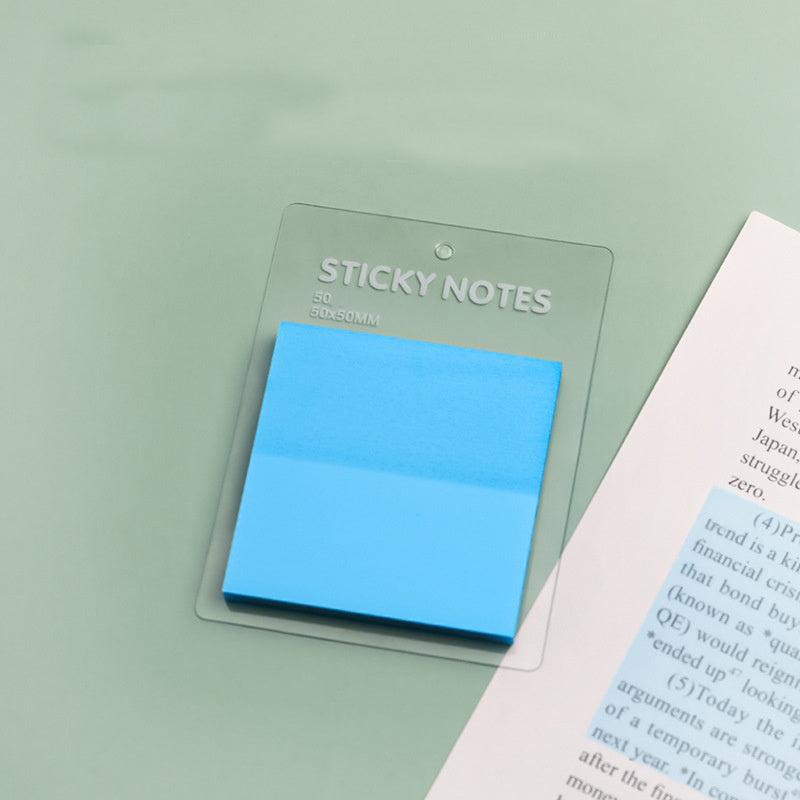1pc Waterproof Translucent Sticky Notes 1.97in 50 Sheets