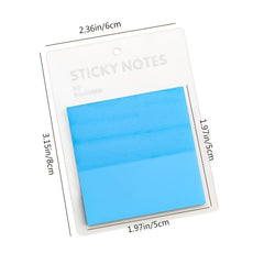 1pc Waterproof Translucent Sticky Notes 1.97in 50 Sheets