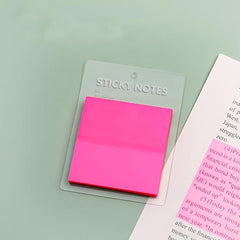 1pc Waterproof Translucent Sticky Notes 1.97in 50 Sheets