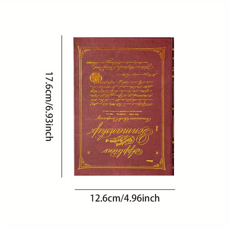 Lost Psalms Series Bronzed Text Retro Notebook