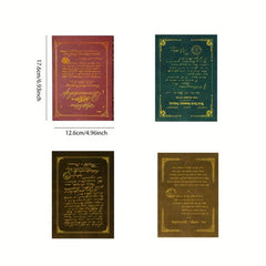 Lost Psalms Series Bronzed Text Retro Notebook