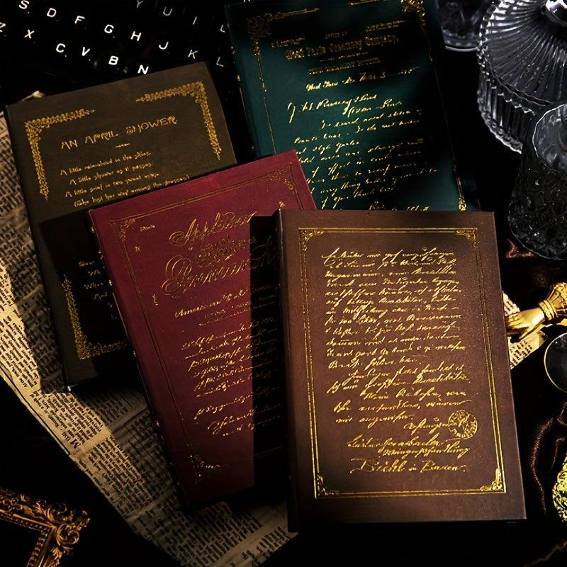 Lost Psalms Series Bronzed Text Retro Notebook