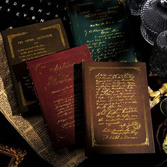 Lost Psalms Series Bronzed Text Retro Notebook