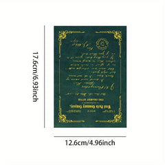 Lost Psalms Series Bronzed Text Retro Notebook