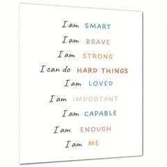 Positive Affirmations Wall Decor for Calming Corner or Classroom