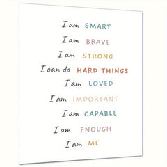 Positive Affirmations Wall Decor for Calming Corner or Classroom