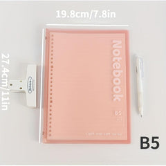 Soft Light Shell Loose leaf Book 10 Holes Notebook Student Office