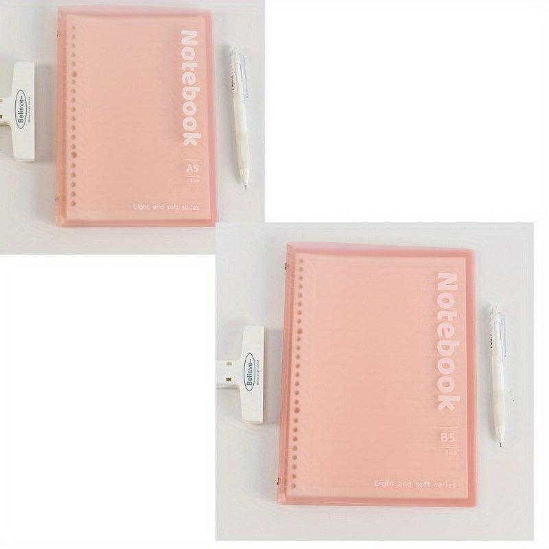 Soft Light Shell Loose leaf Book 10 Holes Notebook Student Office