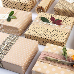6pcs Christmas Wrapping Paper Gift Holiday Arts Crafts Decorations