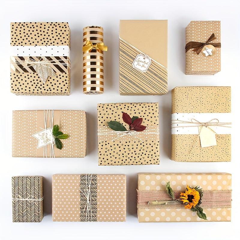 6pcs Christmas Wrapping Paper Gift Holiday Arts Crafts Decorations