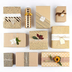 6pcs Christmas Wrapping Paper Gift Holiday Arts Crafts Decorations
