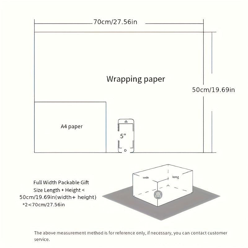 6pcs Christmas Wrapping Paper Gift Holiday Arts Crafts Decorations