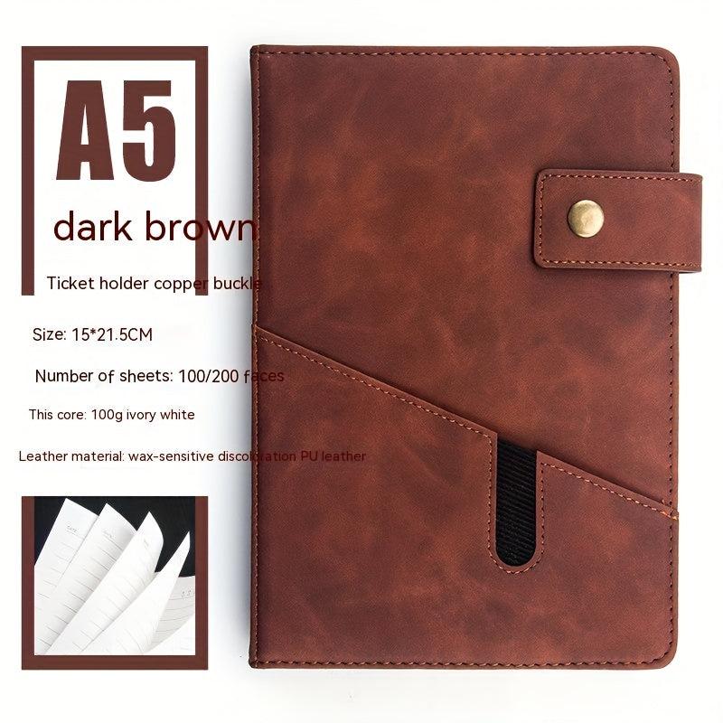 A5 Thickened Pocket Notebook for Work Memory, Small Fresh Office Stationery