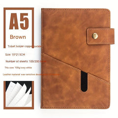 A5 Thickened Pocket Notebook for Work Memory, Small Fresh Office Stationery