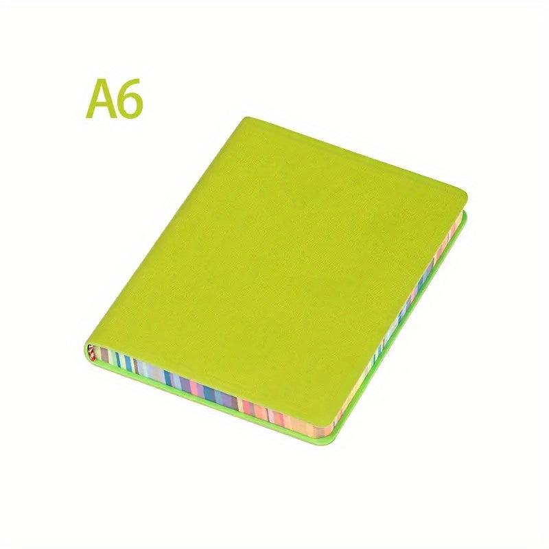 2pcs A6 Leather Notebook 200 Pages Student Planning & Drawing Paper