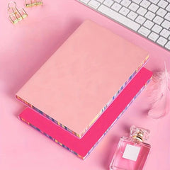 2pcs A6 Leather Notebook 200 Pages Student Planning & Drawing Paper