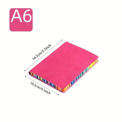 2pcs A6 Leather Notebook 200 Pages Student Planning & Drawing Paper