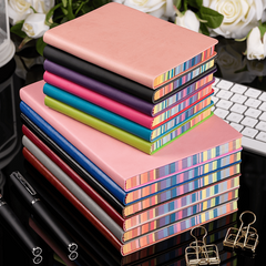 Colorful Leather Notebook with Lined Pages