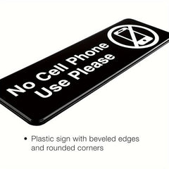 No Cell Phone Use Sign for Office Workplace Gas Stations