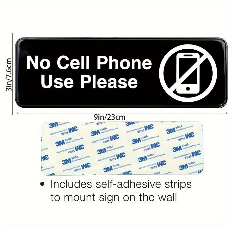 No Cell Phone Use Sign for Office Workplace Gas Stations