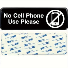 No Cell Phone Use Sign for Office Workplace Gas Stations
