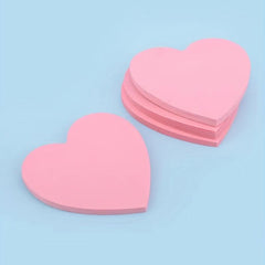 Heart Shaped Sticky Notes 50 Sheets, Self-adhesive Sticky Notes for Students