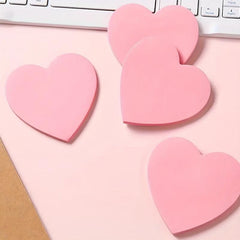 Heart Shaped Sticky Notes 50 Sheets, Self-adhesive Sticky Notes for Students