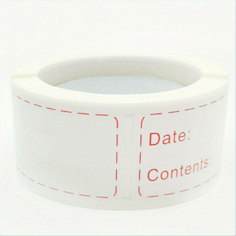 Reusable Freezer Labels for Food Storage Containers & Lids