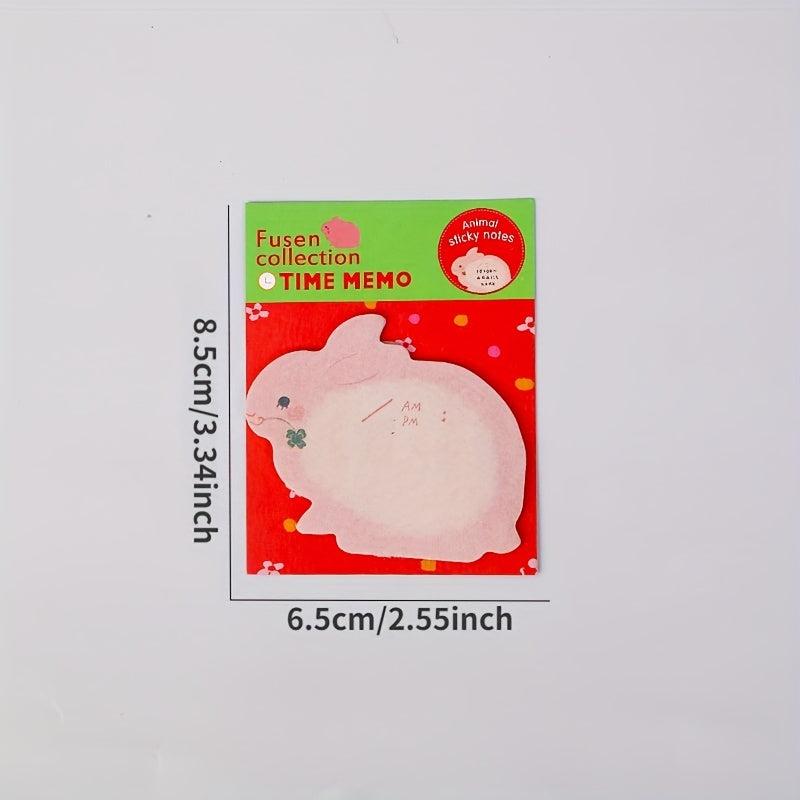 3pcs Animal Shaped Stickers & Creative Note Books Student Gift Notes