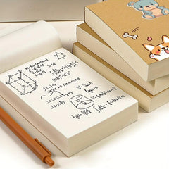 250 Sheets Blank Notebook Sketchbook Thickened Tearable Office Supplies