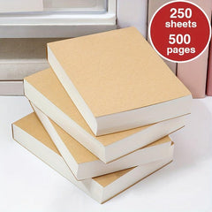 250 Sheets Blank Notebook Sketchbook Thickened Tearable Office Supplies