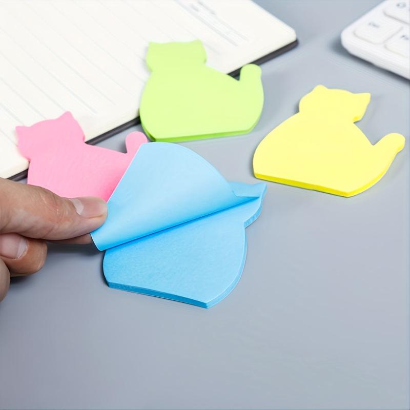 6pcs Cartoon Cat Sticky Note Paper Cute Sticky Note Stickers